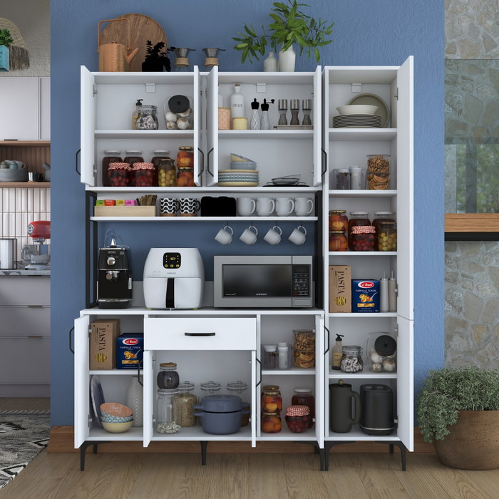 Hanah Home Armario Multiusos Blanco 160x198,6x40 cm